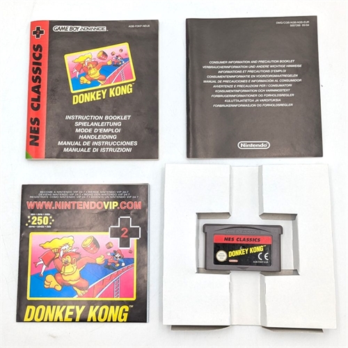 Donkey Kong NES Classics - Complete In Box - GameBoy Advance spil (B Grade) (Genbrug)